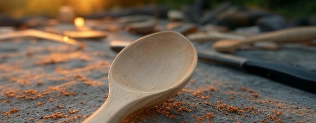 Holz-Löffel schnitzen breit Holz-Löffel schnitzen breit