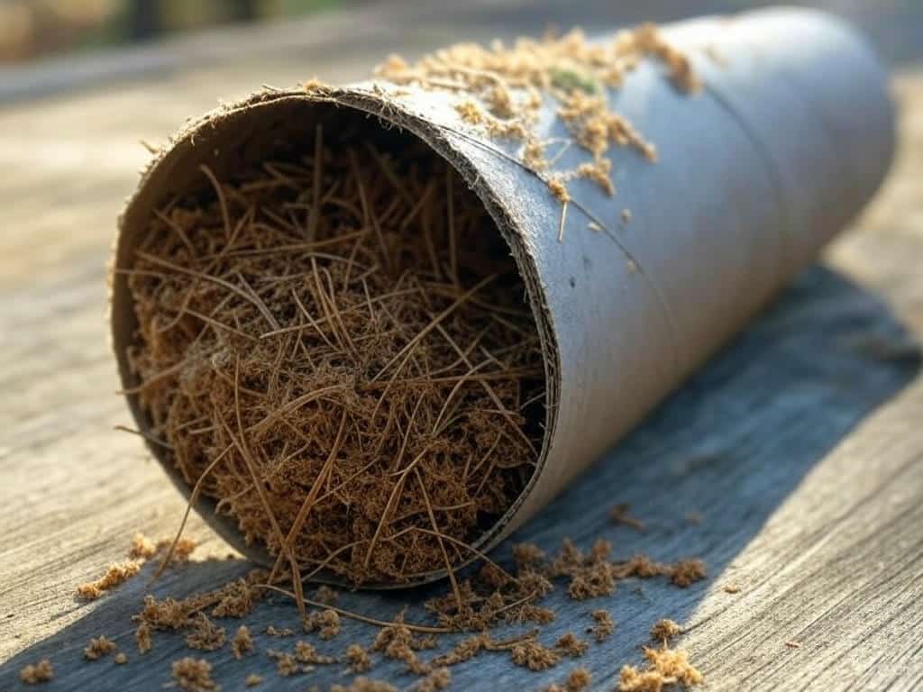 Papprolle Vorbereitung DIY Feuerstarter Papprolle Vorbereitung Feuerstarter DIY